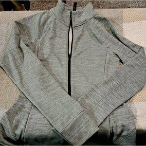 Aeropostale Y2K Activewear Small Adult Gray High Neck w/Pockets Full Zip Womens